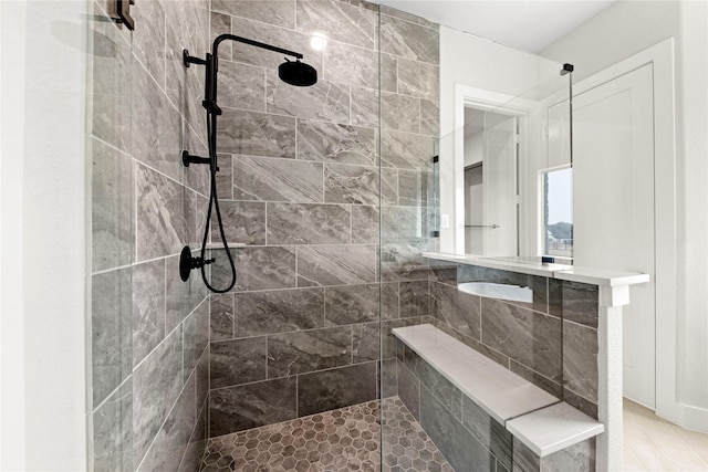 160 Waterview Dr, Gunter, TX 75058 - bathroom featuring a tile shower