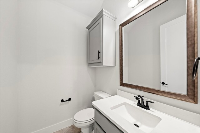 160 Waterview Dr, Gunter, TX 75058 - half bathroom with vanity, baseboards, and toilet