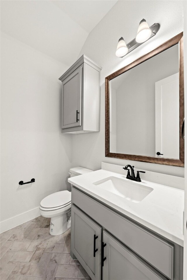 160 Waterview Dr, Gunter, TX 75058 - half bath featuring toilet, baseboards, and vanity