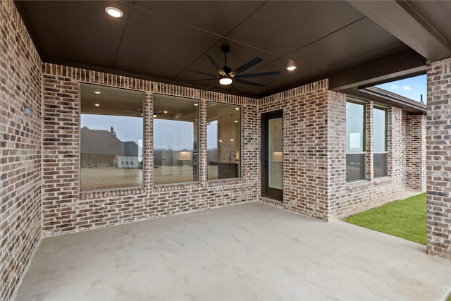 160 Waterview Dr, Gunter, TX 75058 - view of patio with a ceiling fan