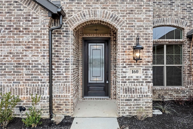 160 Waterview Dr, Gunter, TX 75058 - property entrance featuring brick siding