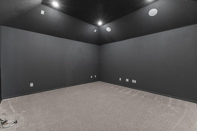 5010 Huffines Blvd, Royse City, TX 75189 - spare room featuring vaulted ceiling and carpet flooring