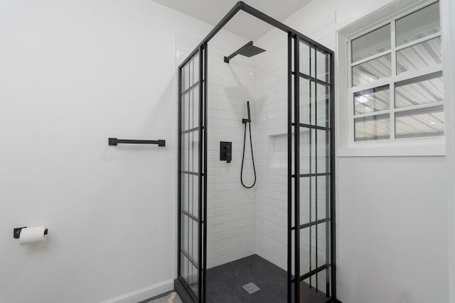 909 Crockett St, Santa Anna, TX 76878 - full bathroom featuring baseboards and a stall shower