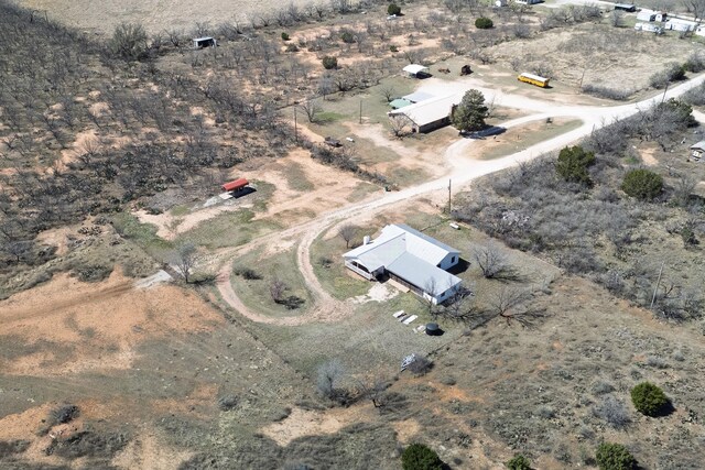 909 Crockett St, Santa Anna, TX 76878 - aerial view featuring a rural view and view of desert