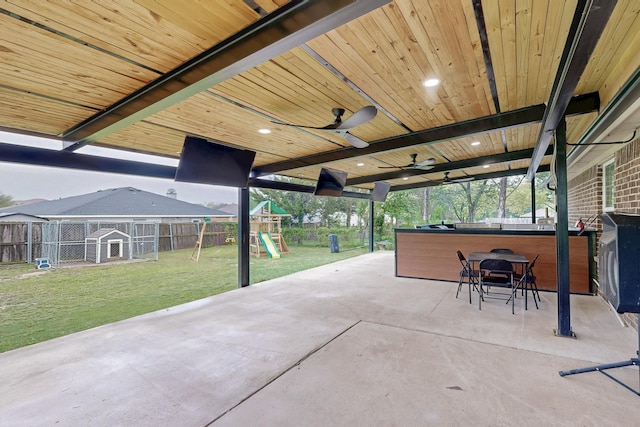 510 Springtime Dr, Cedar Hill, TX 75104 - view of patio featuring a playground