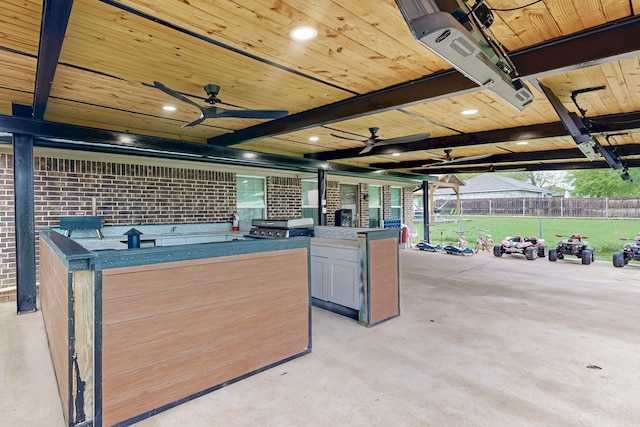 510 Springtime Dr, Cedar Hill, TX 75104 - view of patio / terrace with a ceiling fan