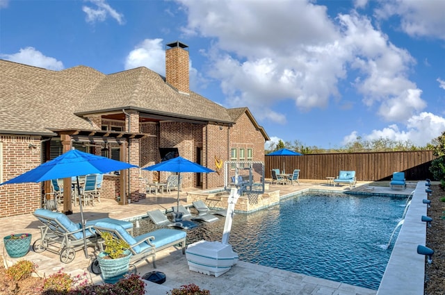 431 Lakepoint Cir, Prosper, TX 75078 - view of swimming pool featuring outdoor dining space and a patio area