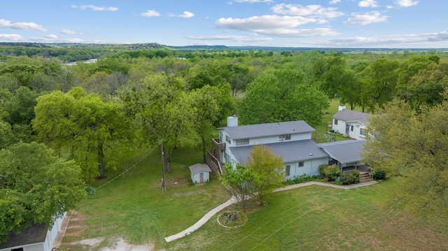 301 Tin Top Estates Rd, Weatherford, TX 76087 - aerial view of property and surrounding area with a forest