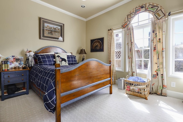 3636 Amherst Ave, University Park, TX 75225 - bedroom featuring carpet and ornamental molding