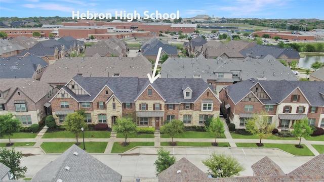 birds eye view of property featuring a residential view