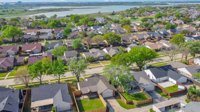 4248 Ireland Dr, The Colony, TX 75056 - birds eye view of property with a water view and a residential view