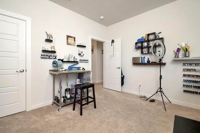 7632 Parkview Dr, Watauga, TX 76148 - interior space featuring light carpet and baseboards