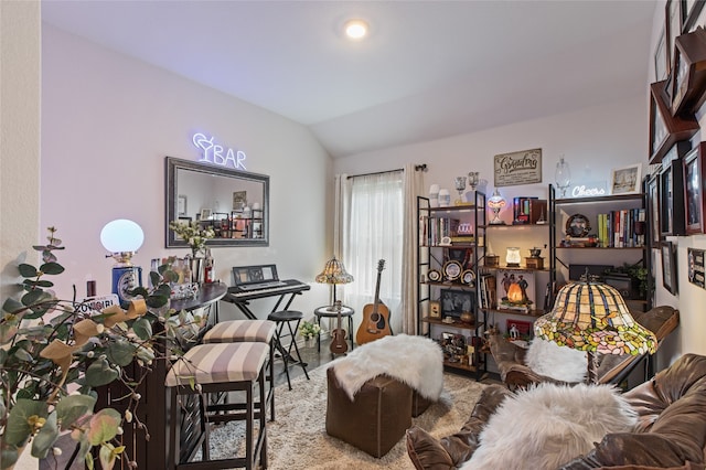 1703 Ratama Dr, Princeton, TX 75407 - living area featuring lofted ceiling