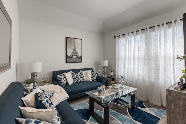 1703 Ratama Dr, Princeton, TX 75407 - living room featuring vaulted ceiling