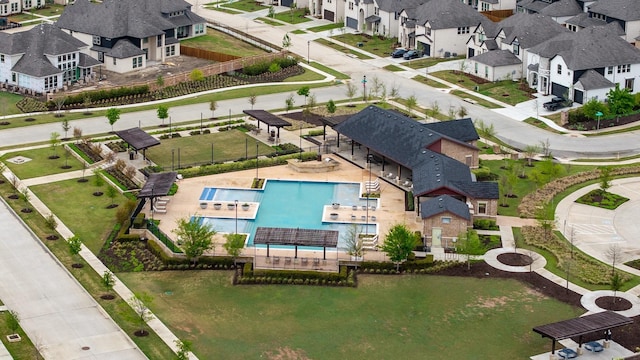 14662 Gentle Breeze Rd, Frisco, TX 75035 - drone / aerial view with a residential view