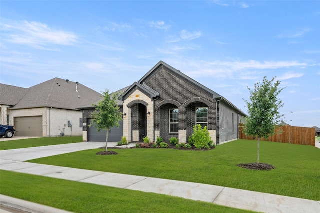 2297 High Plain Ln, Waxahachie, TX 75167 - french provincial home featuring brick siding, concrete driveway, and a garage
