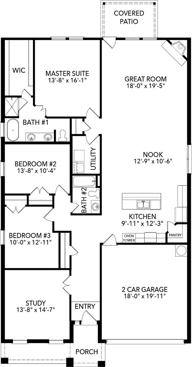 2297 High Plain Ln, Waxahachie, TX 75167 - room layout