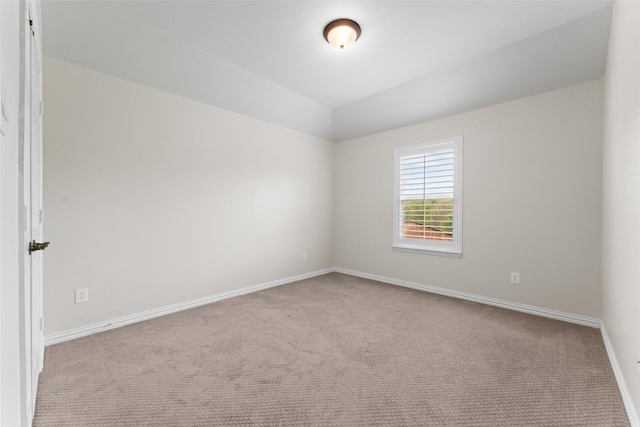 109 Joplin Dr, Mckinney, TX 75071 - spare room featuring baseboards, vaulted ceiling, and carpet floors
