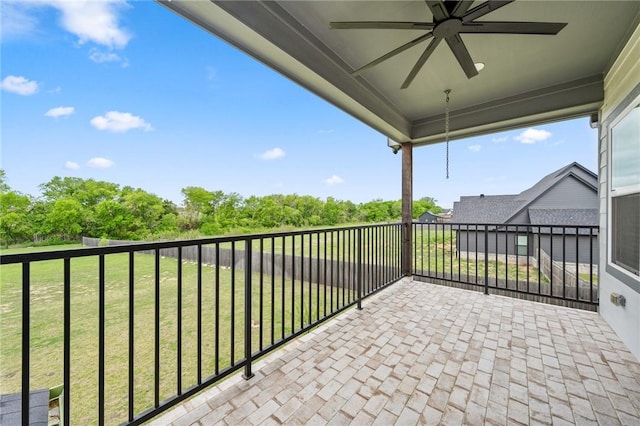 10281 Creekside Ln, Waco, TX 76712 - balcony featuring ceiling fan