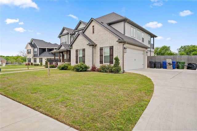 10281 Creekside Ln, Waco, TX 76712 - view of home's exterior with concrete driveway, an attached garage, and brick siding