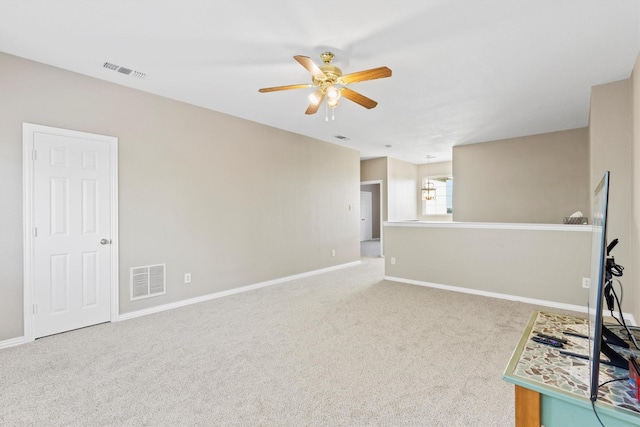 110 Harvest Bend Dr, Wylie, TX 75098 - unfurnished living room with ceiling fan, carpet floors, and baseboards