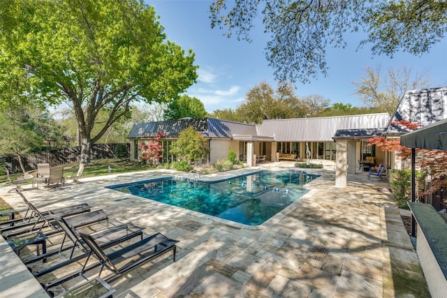 10989 Crooked Creek Dr, Dallas, TX 75229 - swimming pool featuring a patio area and fence