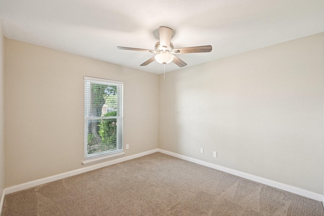 716 Meadow Mead Dr, Allen, TX 75002 - empty room featuring carpet, a ceiling fan, and baseboards