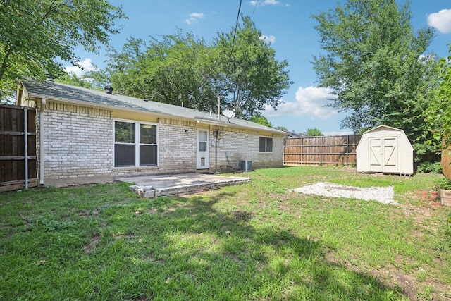 716 Meadow Mead Dr, Allen, TX 75002 - back of house featuring brick siding, cooling unit, and a patio
