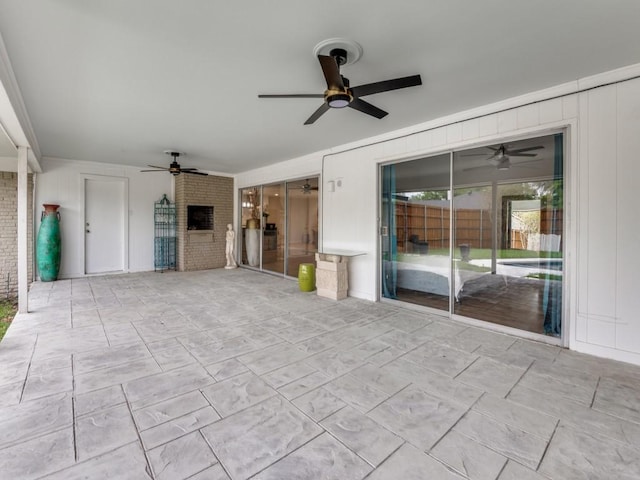 3124 Merrell Rd, Dallas, TX 75229 - view of patio / terrace featuring a ceiling fan