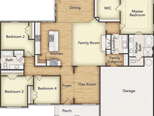 5017 Freestone Dr, Weatherford, TX 76085 - plan