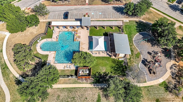 birds eye view of property