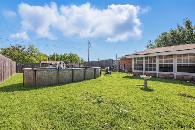112 Charles St, Desoto, TX 75115 - view of yard featuring a fenced in pool and a fenced backyard