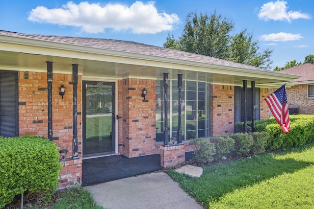 112 Charles St, Desoto, TX 75115 - property entrance with covered porch and brick siding