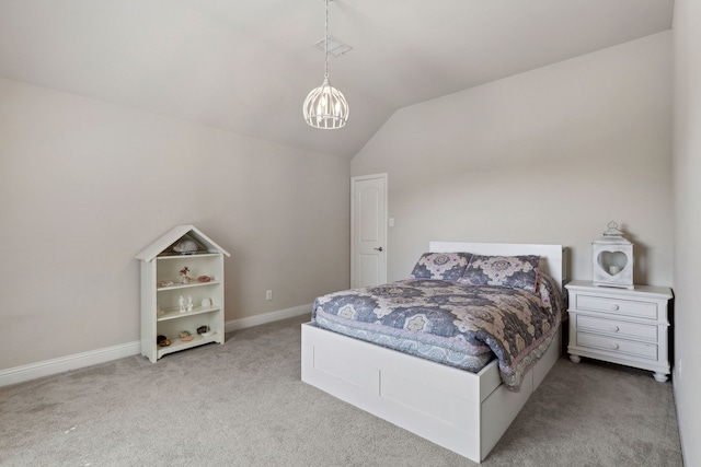 619 Southwestern Dr, Rockwall, TX 75087 - bedroom with carpet flooring and vaulted ceiling