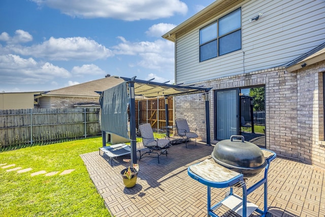 3144 Longbow Dr, Grand Prairie, TX 75052 - view of patio / terrace featuring a fenced backyard