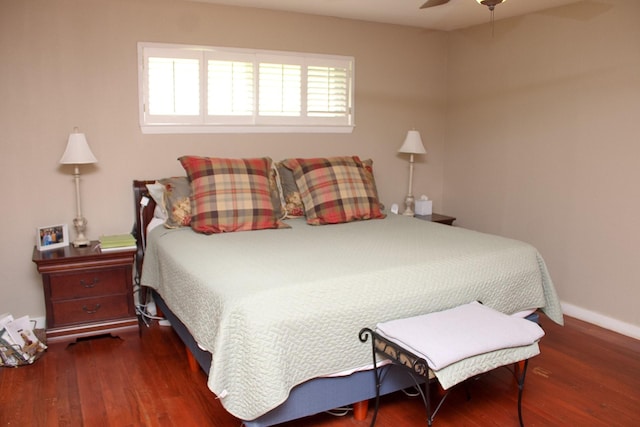 7650 Shade Tree Ln, Celina, TX 75009 - bedroom featuring wood finished floors, ceiling fan, and baseboards
