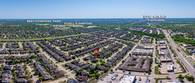 5921 Colby Dr, Plano, TX 75094 - bird's eye view featuring a residential view