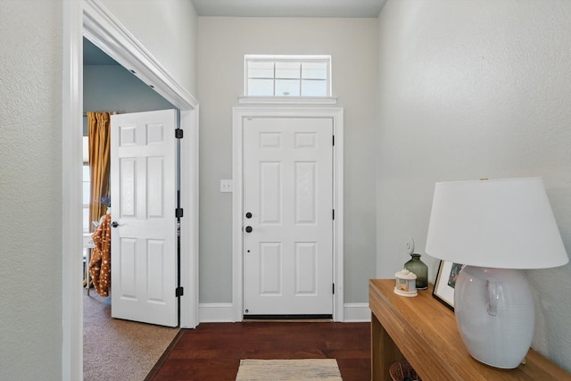 1236 Spanish Moss Dr, Savannah, TX 76227 - entryway with dark wood finished floors and baseboards