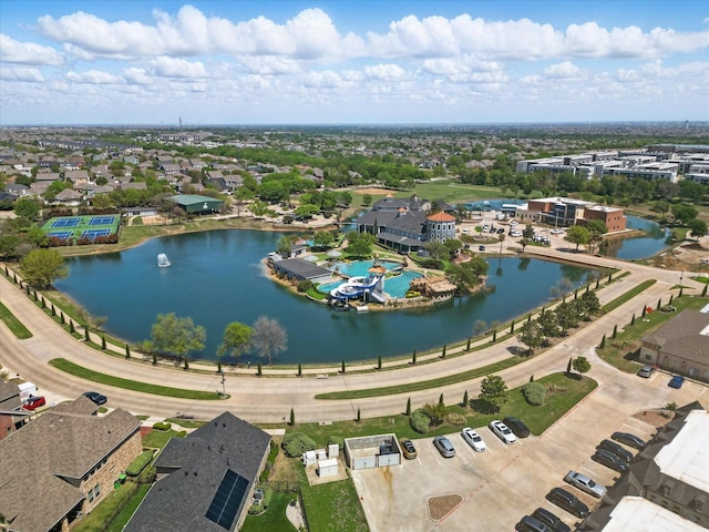 1236 Spanish Moss Dr, Savannah, TX 76227 - bird's eye view of a nearby body of water