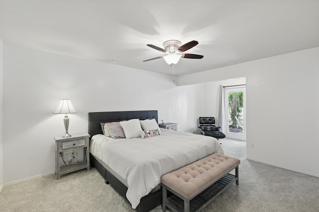 1119 Mockingbird Dr, Grapevine, TX 76051 - bedroom with a ceiling fan and light colored carpet