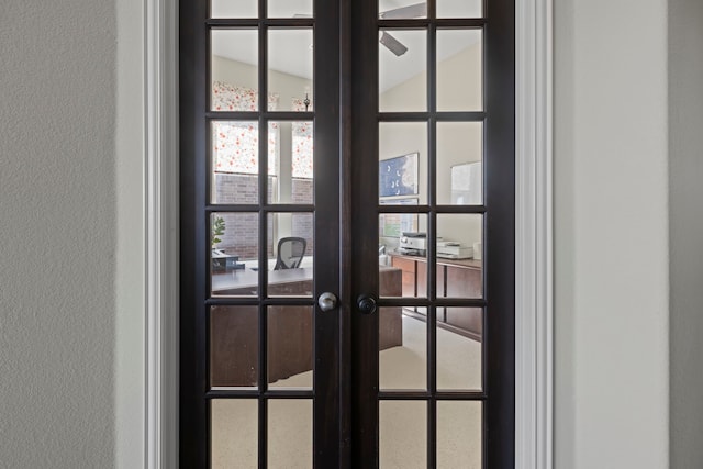 1036 Wedgewood Dr, Forney, TX 75126 - detailed view of french doors and a textured wall