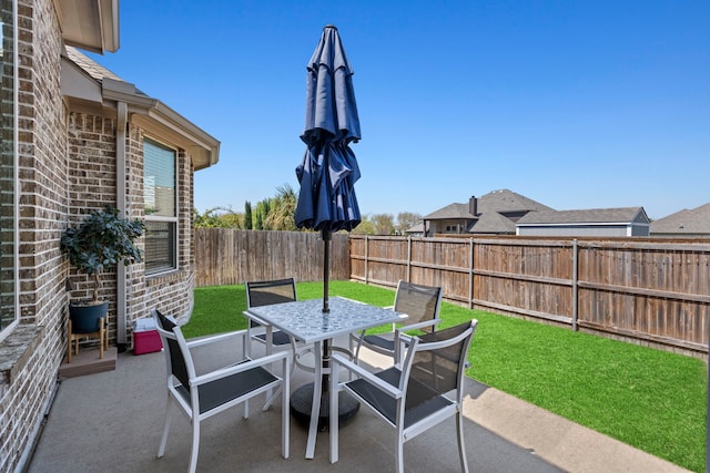 1036 Wedgewood Dr, Forney, TX 75126 - view of patio featuring outdoor dining area