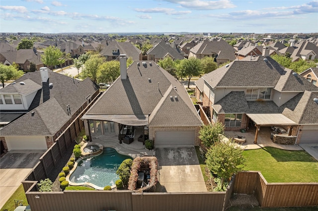 429 S Hampton Ct, Lewisville, TX 75056 - drone / aerial view with a residential view