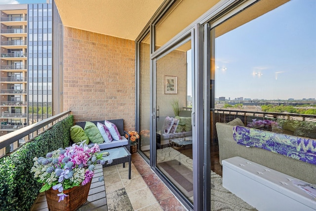 view of balcony