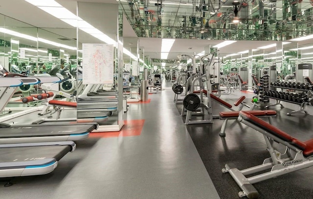 view of workout area