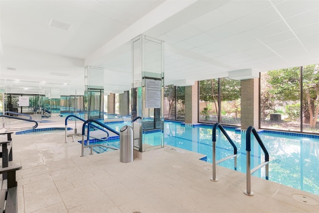 pool featuring a patio area