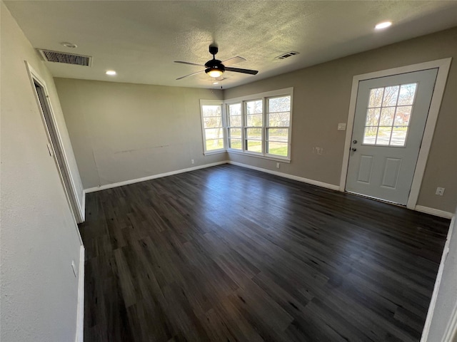 2912 W Elm St, Denison, TX 75020 - interior space featuring ceiling fan, visible vents, and a wealth of natural light