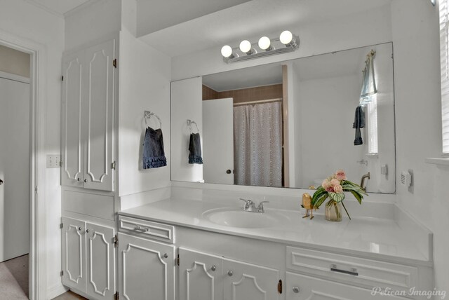 7321 Montclair Dr, Shreveport, LA 71105 - bathroom featuring vanity and a shower with curtain