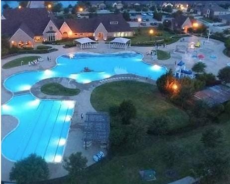 176 Summit Ct, Lavon, TX 75166 - outdoor pool with a patio
