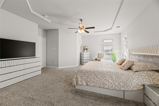 1036 Rutherford St, Frisco, TX 75036 - carpeted bedroom with visible vents, baseboards, and ceiling fan
